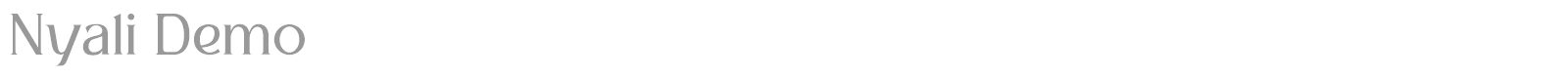 Nyali font preview